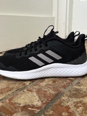 Adidas Fluidstreet Women's Running Shoes Black White Athletic Low Sneakers Sz 8